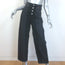 MM6 Maison Margiela High Rise Paneled Barrel-Leg Jeans Black Size 24