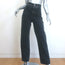 MM6 Maison Margiela High Rise Straight Leg Jeans Washed Black Denim Size 29