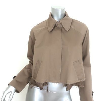 MM6 Maison Margiela Layered Cropped Trench Jacket 
