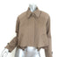 MM6 Maison Margiela Layered Cropped Trench Jacket Brown Cotton Size 36