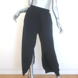 MM6 Maison Margiela Split Cuff Sweatpants Black Cotton-Blend Size Medium