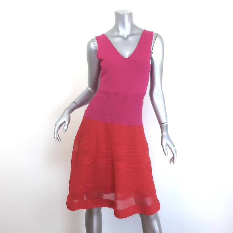 M Missoni Colorblock Sleeveless V-Neck Dress
