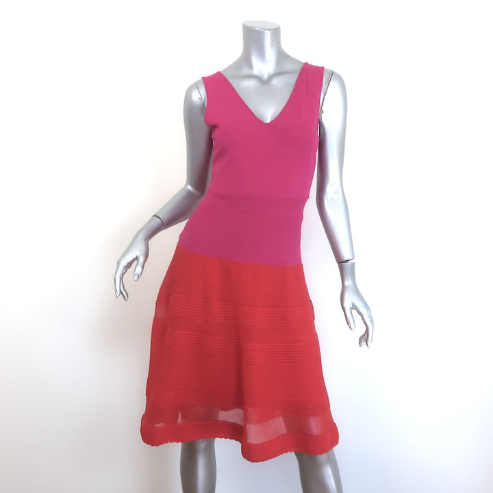 M Missoni Colorblock Sleeveless V-Neck Dress