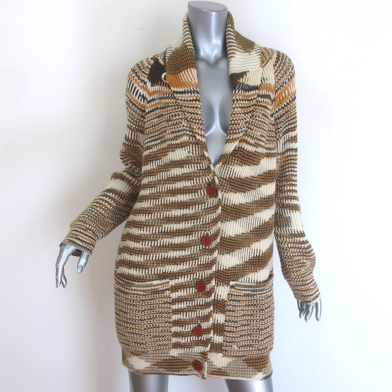 M Missoni Space Dye Striped Knit Cardigan 