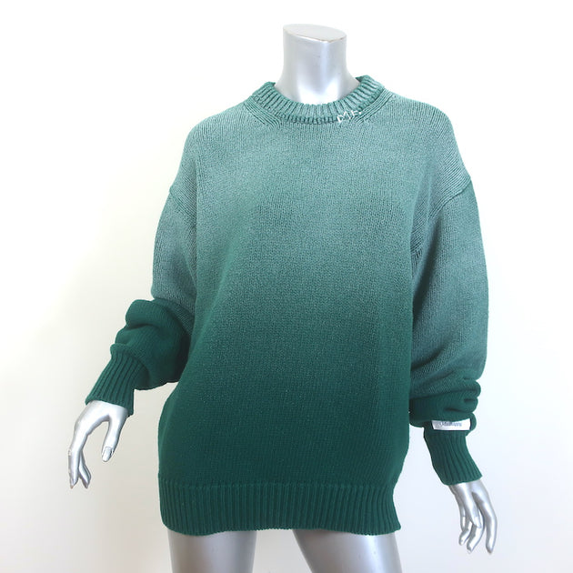 Madhappy Ombre Knit Oversized Sweater Green Size Medium Unisex