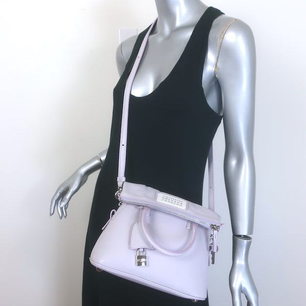 Maison Margiela 5AC Classique Mini Foldover Tote Lilac Grained