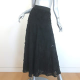 Maje Josino Flower-Embellished Tulle Maxi Skirt