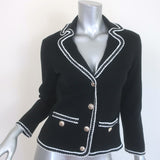 Maje Mirsal Crochet-Trimmed Cardigan Jacket Black 