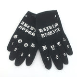 Majesty Black Ouija Gloves Black Cotton Size 8.5