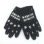 Majesty Black Ouija Gloves Black Cotton Size 8.5