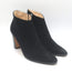 Manolo Blahnik Brusta High Heel Booties Black Suede Size 38.5