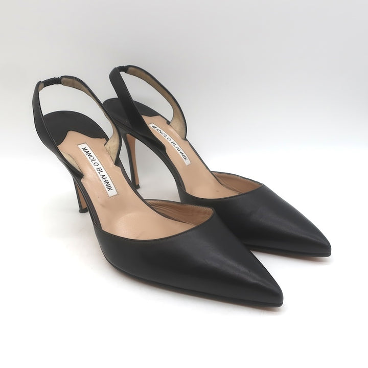 Manolo Blahnik Carolyne 90 Slingback Pumps 