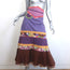 Marc Jacobs Patchwork Midi Skirt Purple/Multi Cotton-Silk Size 2