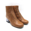 Marni Contrast-Heel Ankle Boots Camel & Gray Leather Size 37.5