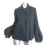 Marni Neck-Tie Bell Sleeve Jacket Charcoal Wool Felt Size 44