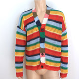 Marni x No Vacancy Inn Striped Crochet Cardigan Multicolor Size 48 NEW