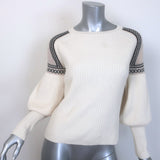 Max Mara Cosetta Bishop Sleeve Sweater Cream