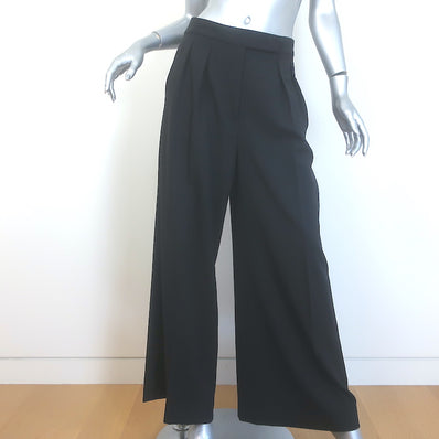 Max Mara Karub Wide Leg Tuxedo Pants Black 
