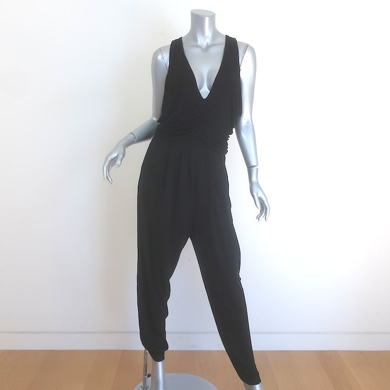 Max Mara Sleeveless Draped Jersey Jumpsuit