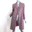 Max Mara Weekend Metallic Jacquard Coat Pink/Brown Cotton-Blend Size US 8