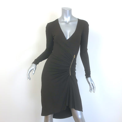 Michael Kors Zipped Wrap-Effect Dress 