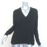 Minnie Rose Cashmere Long and Lean V-Neck Sweater 