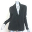 Minnie Rose Knit Boyfriend Blazer Black Cotton-Blend Size Extra Small