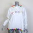 Mira Mikati Wanderlust Embroidered Fleece Sweatshirt White/Rainbow Size 42