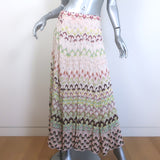 Missoni Chiara Maxi Skirt Light Pink/Multi Metallic Knit 