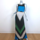 Missoni Lurex Wave Knit Sleeveless Maxi Dress