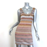 Missoni Lurex Zig Zag Knit Mini Tank Dress 
