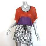 Missoni Mare zigzag knit cover-up mini dress, multicolor knit, pre-owned authentic designer piece