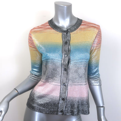 Missoni Space-Dyed Metallic Knit Cardigan