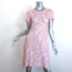 Missoni Zig Zag Knit Short Sleeve Dress Light Pink Size 42