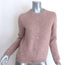 Miu Miu Crystal-Button Sequined Cardigan Blush Wool-Blend Size 42