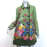 Moncler Coquille Reversible Floral Print Double Breasted Coat 