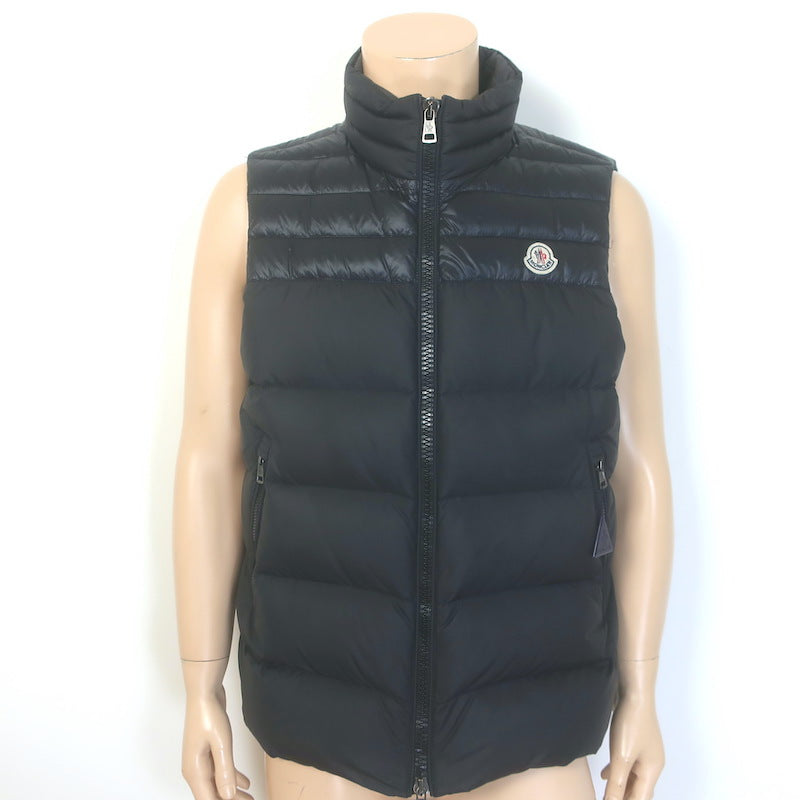 Moncler Dupres Quilted Down Puffer Vest Black Size 4