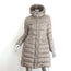 Moncler Hermine Hooded Down Puffer Coat Taupe Size 1