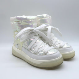 Moncler Insolux Iridescent Down Snow Boots White Size 35.5