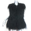 Moncler Karen Sheep Fur Down Puffer Vest Black Size 1