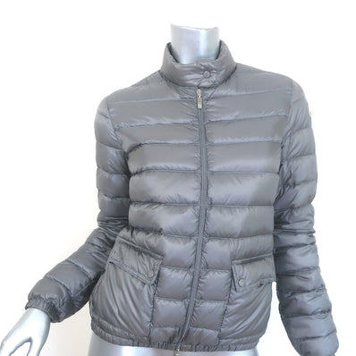 Moncler Lans Packable Down Puffer Jacket Gray Size 1
