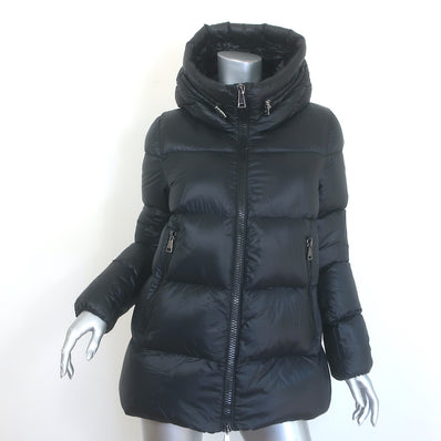 Moncler Seritte Hooded Down Puffer Jacket Black Size 3