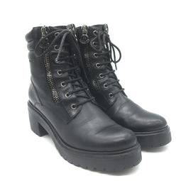 Moncler Viviane Side-Zip Combat Boots