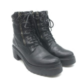 Moncler Viviane Side-Zip Combat Boots