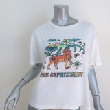 Monoki Capricorn Astro Tee White Cotton One Size NEW