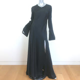 More Noir Julia Long Sleeve Maxi Dress Black 