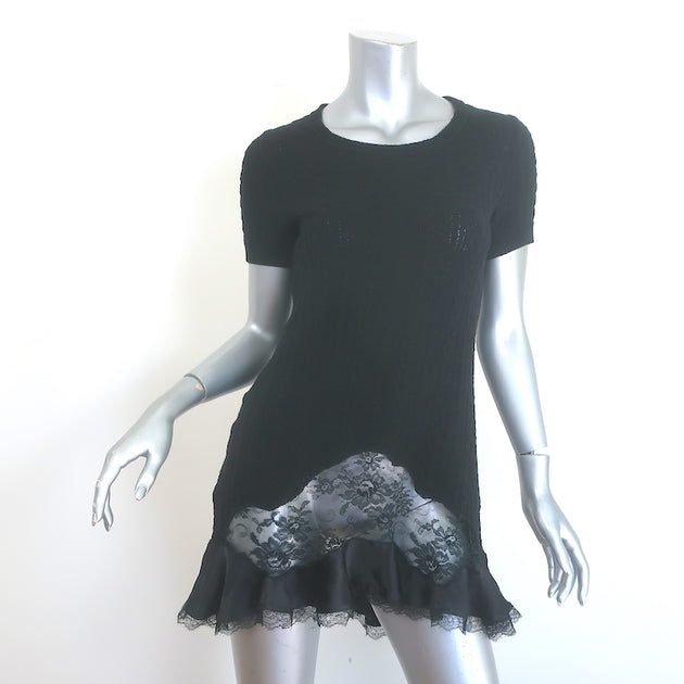 Pre-Owned Moschino Lace-Inset Tunic Dress Sz 6