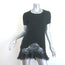 Moschino Cheap and Chic Lace-Inset Ruffled Tunic Dress Black Knit Size US 6