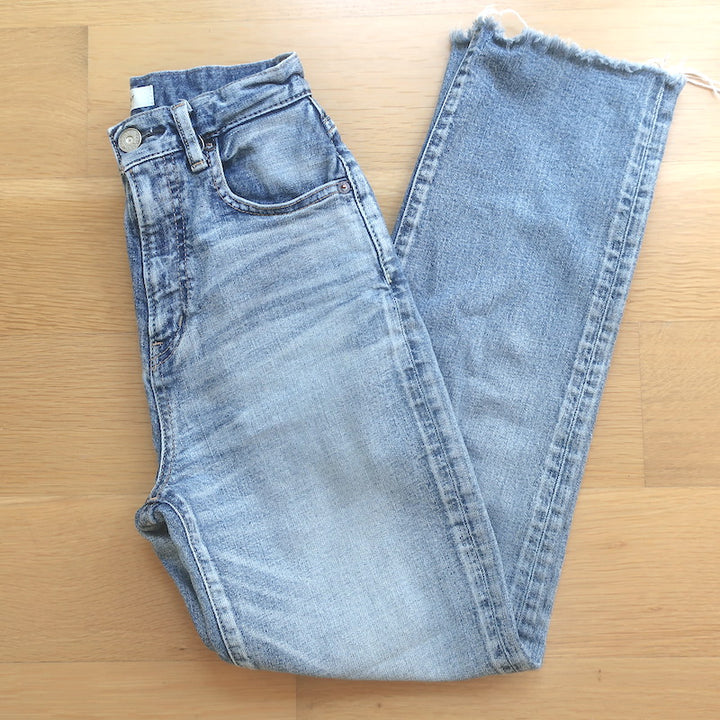 Moussy Evelyn Cropped Straight High Rise Jeans