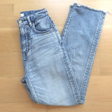 Moussy Evelyn Cropped Straight High Rise Jeans